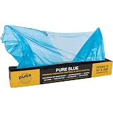 Dura-Gold 16' x 350' Pure Blue Protective Masking Film Cover - Overspray | Paintable Sheeting Roll, Painters Plastic (10 Micron, .4 Mil) Plastic Painting Protection for Auto &amp; Household Paint Covering