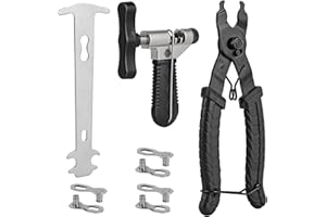 COTOUXKER Bike Chain Tool, Bicycle Chain Tool with Master Link Plier Chain Breaker and Chain Checker for Bike Chain Link Removal Repair