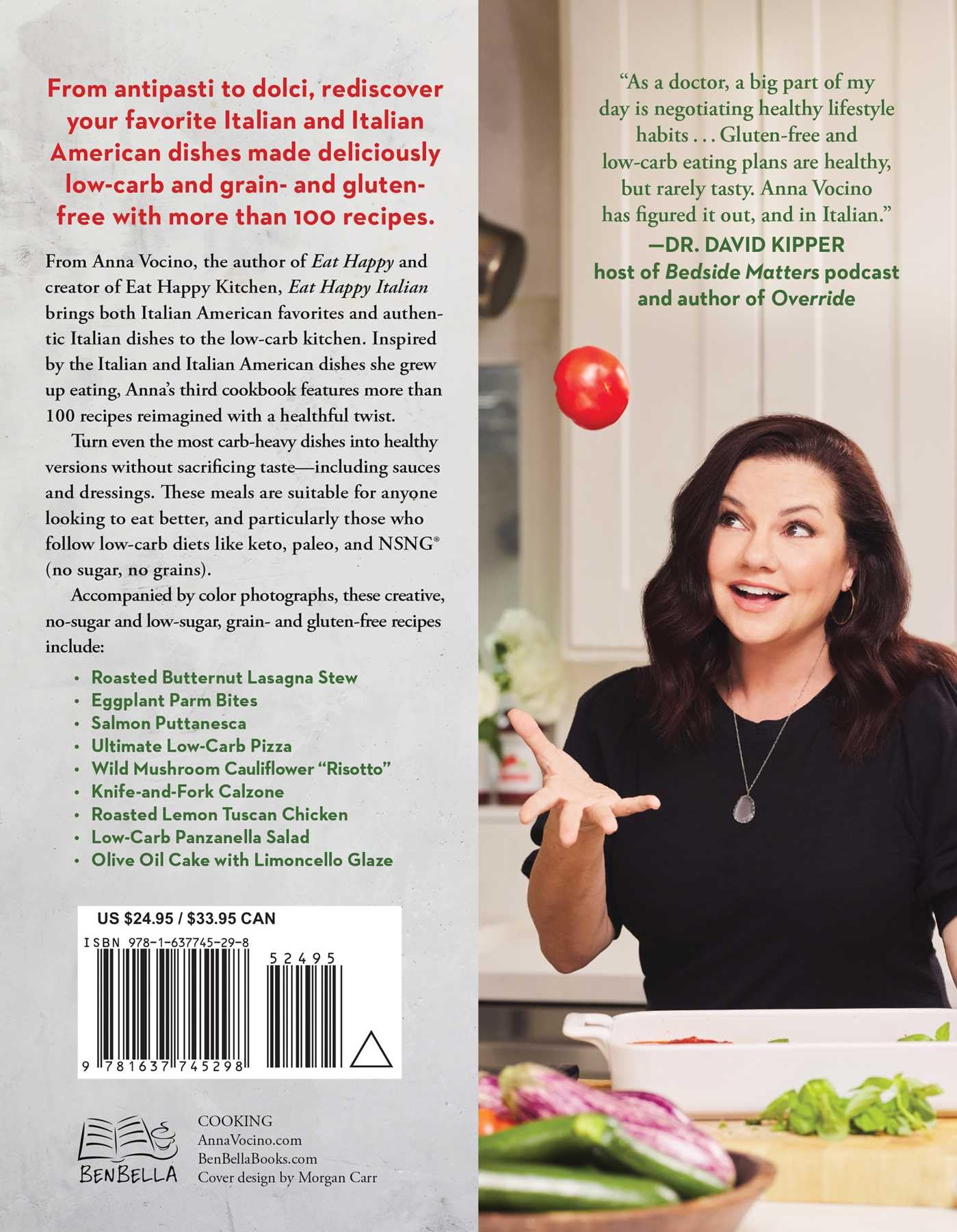 Eat Happy Italian: 101 Gluten-Free, Grain-Free, Low-Carb Recipes for Living la Bella Vita