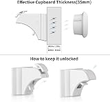 CALISH Child Safety Magnetic Cupboard Locks 20 Locks 3 Keys No Drilling view 4