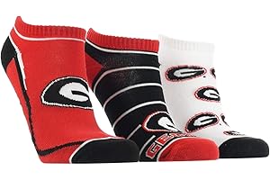 TCK NCAA No Show Socks for Men and Women, Full Field 3 Pack, Low Cut Ankle Socks College Graduation Gift