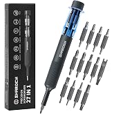 SHARDEN 27-in-1 Precision Screwdriver Set Multi Bit Mini Small Screwdriver | Magnetic Screwdriver Set Pen Style Manual Repair Tool Kit For Eyeglass, Watch, Computer, Jewelers, Laptop, Electronics, Phone