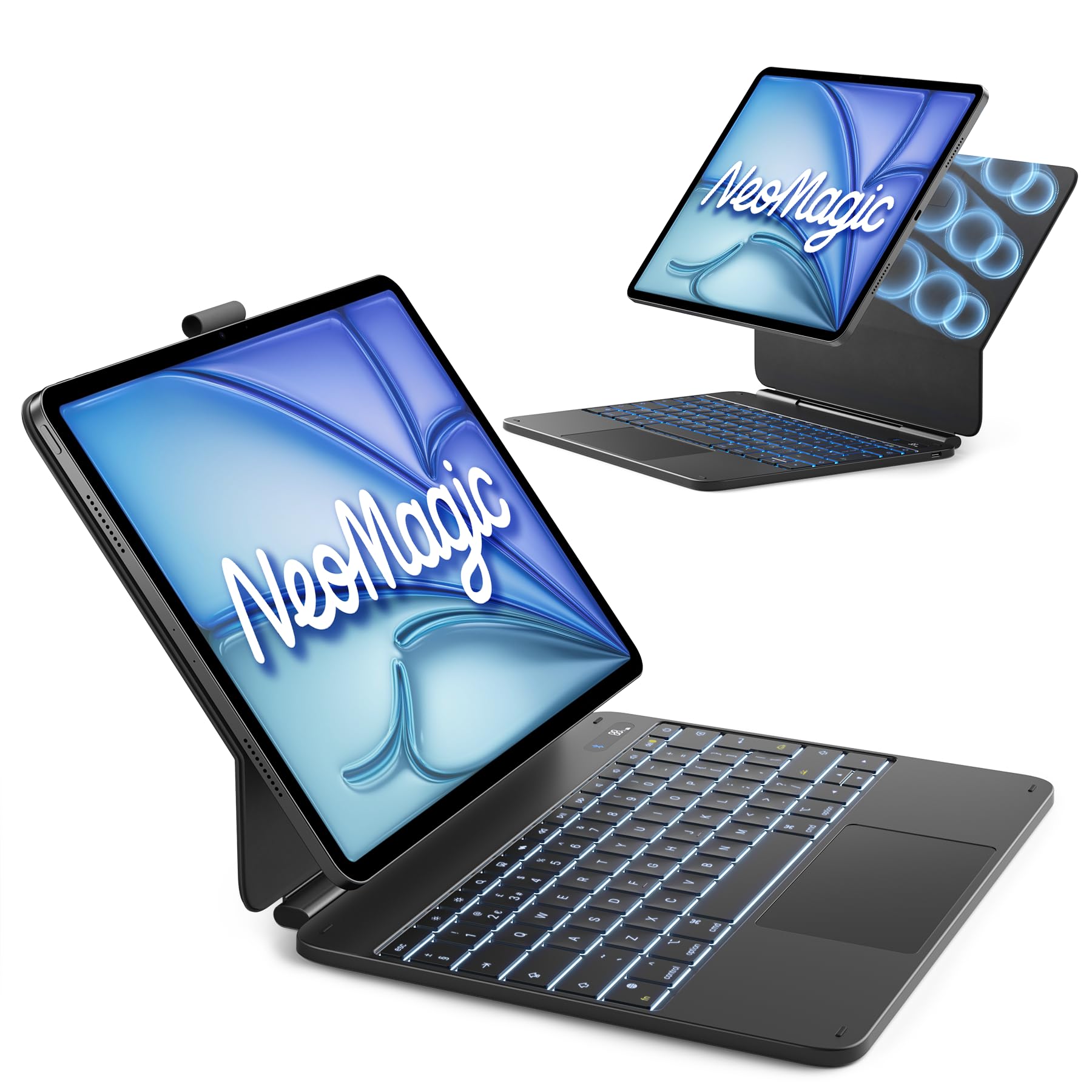 Neomagic Bit Inateck NeoMagic Magnetic Keyboard Case for iPad Air 13 inch M4 2026/M3 ...