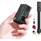 Electric Bike Pump, Fast-Inflation Mini Tire Inflator 150PSI with Gauge, Brushless Motor Rechargeable Cordless Air Pump for Presta &amp; Schrader Valves, for Road/Mountain Bikes, Motorcycles, Balls