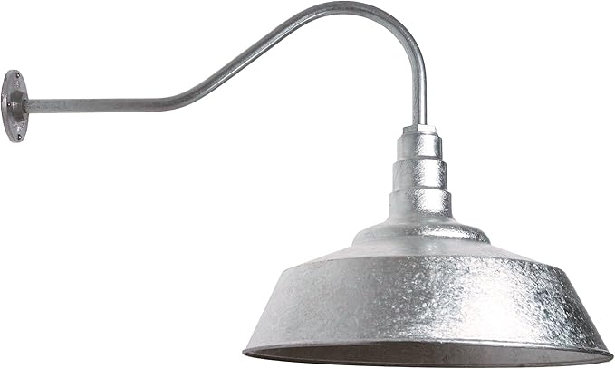 20 Inch Standard Steel Dome 23 Inch Gooseneck Barn Light