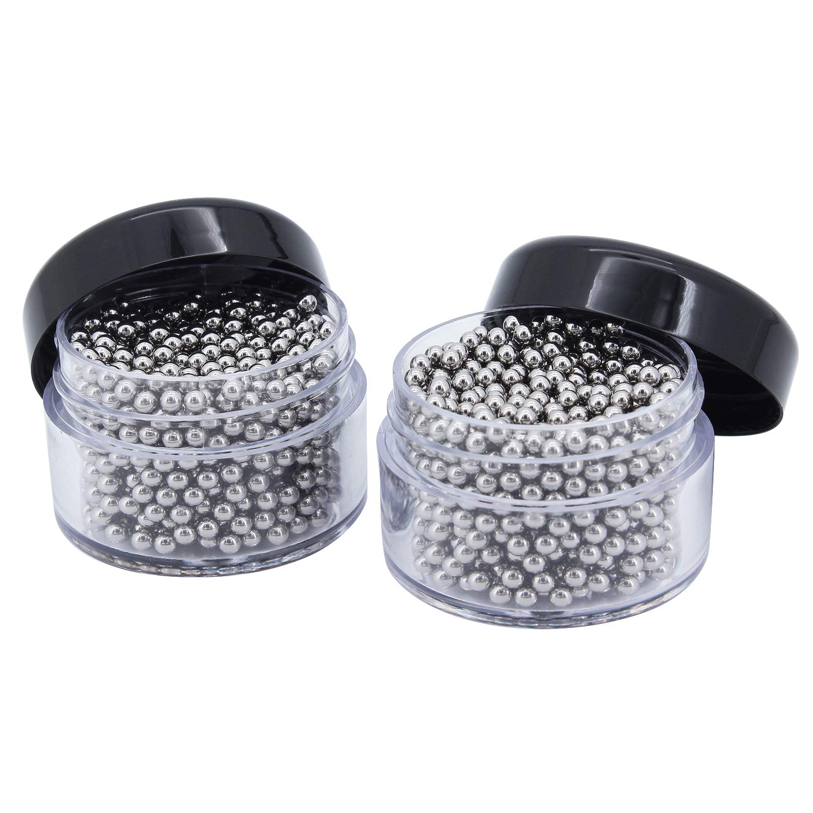 Yuhtech Decanter Cleaning Beads - 2 Pack 2000 Pieces for Glass Wine Carafes, Stainless Steel Cleaning Balls