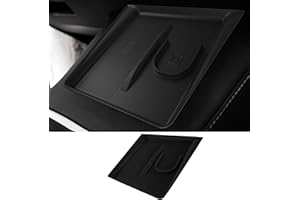 ushilife 2-in-1 Wireless Charging Silicone Mat Compatible with Tesla Model Y Juniper 2025+, Console Wireless Charger Pad for 