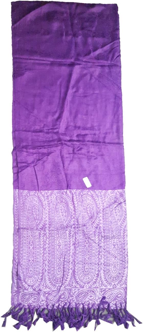 Indian Fashion Pure Wool Pashmina Paisleys Scarf Shawl/Stole/Wrap/Throw Ethnic