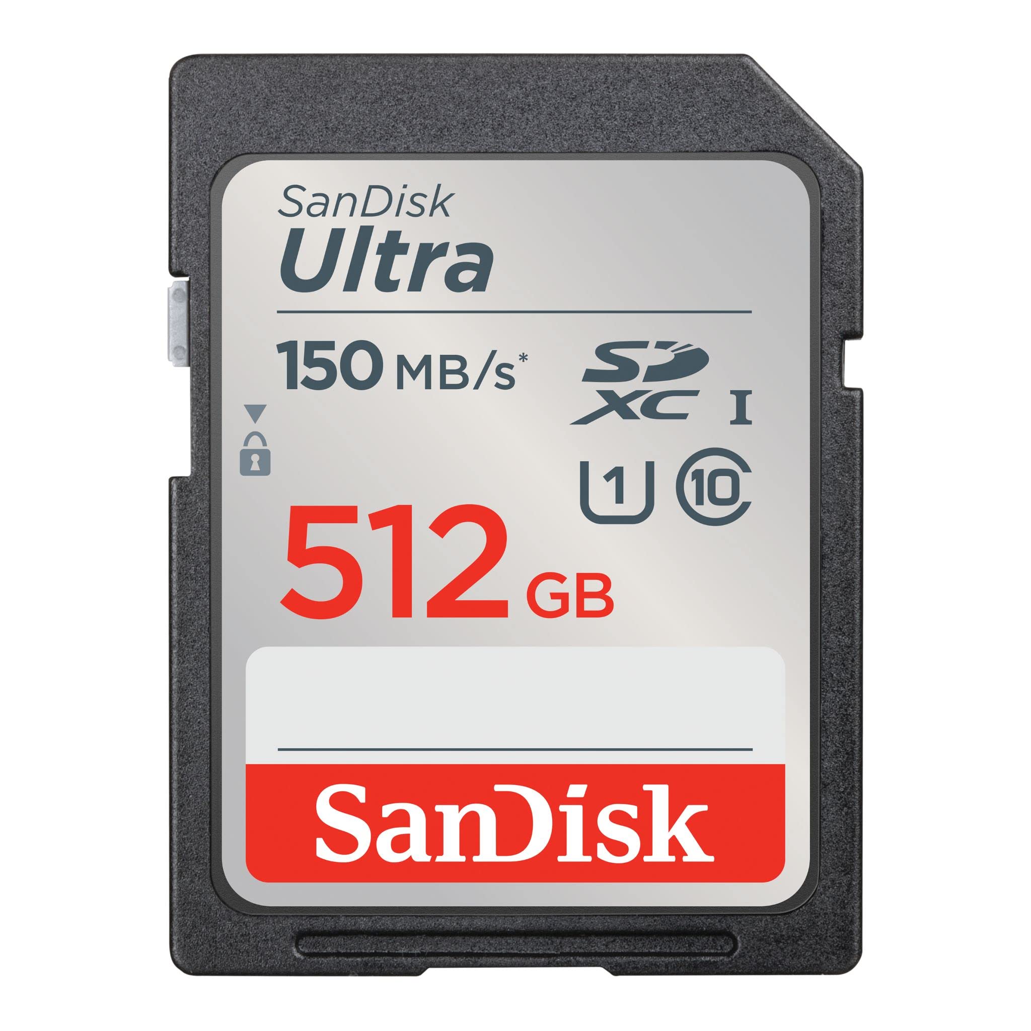 SanDisk 512GB Ultra SDXC Card, SD Card, Memory Card With Up To 150 MB/s Read Speeds, For Entry Level And Mid-range Compact Camera's, Full HD Video, UHS-I, Class 10, U1 — image 1