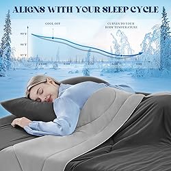 FineMay Cooling Comforter King Size, Double-Sided