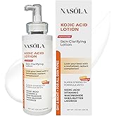 Nasola Kojic Acid Lotion Natural Skin Clarifying for Face & Body with Vitamin C, Niacinamide, Shea Butter, Licorice & Green Tea for Complexion Revitalization, Women & Men