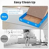 Petslucent Cat Scratching Board Corrugate Scratcher 3Pcs with Box Catnip view 6