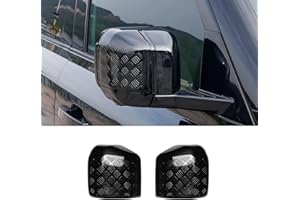 GAFESKUI Rearview Mirror ABS Black Body Anti-Scratch Protection Cover Trim Kit Compatible with 2020-2025 Land Rover Defender 90 110 130 Decoration Armor Sticker Trim Exterior Accessories