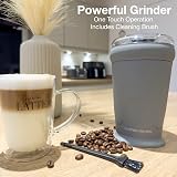 Andrew James Electric Coffee Grinder 150W Bean Nut Spices 70g Grey view 2