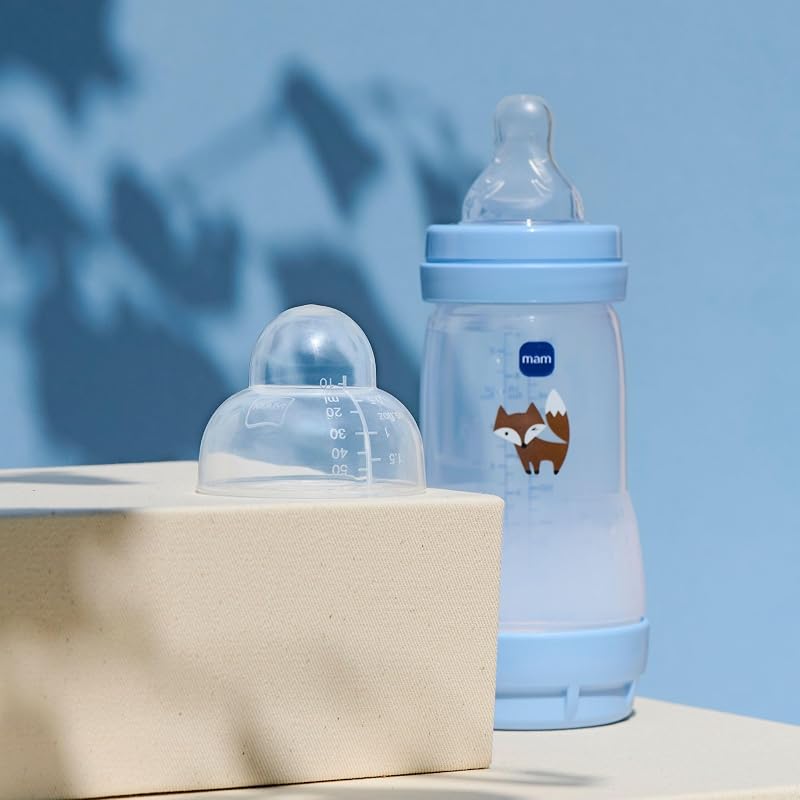 Easy Start Anti-Colic Flasche 2+ Monate mittlerer Durchfluss (2 x 260 ml) Multicolor – Flasche zur Reduzierung von Koliken und Beschwerden des Babys – Babyflasche zum Stillen geeignet