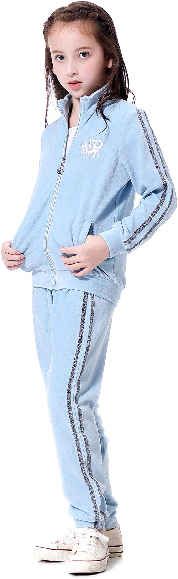 little girl velour tracksuit