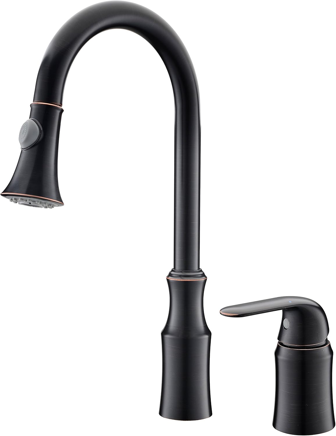 Ariellina Solo Lever Stainless Steel Copper Kitchen Sink Faucet