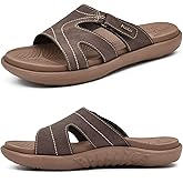 KuaiLu Womens Fashion Orthotic Slides Ladies Lightweight Athletic Yoga Mat Sandals Slip On Thick Cushion Slippers Sandals With Comfortable Plantar Fasciitis Arch Support