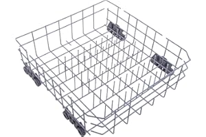CYLROD W10728159 Dishwasher Lower Rack with Wheels, Fit for Kitchenaid Dishwasher Rack, W10525646 W10780925 Dishwasher Rack Lower Intended for Maytag Dishwasher Parts Deep 22in Wide 20.8in