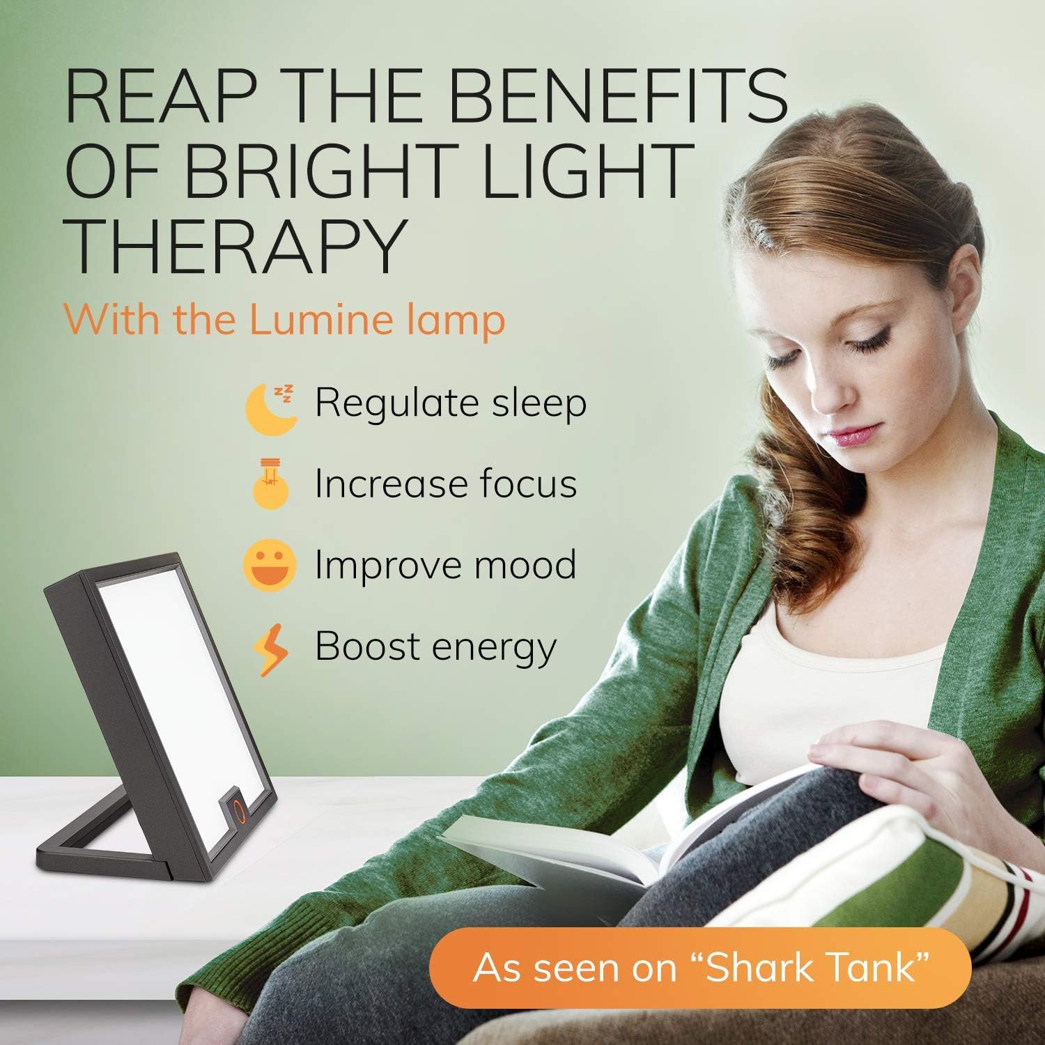 Circadian Optics Light Therapy Lamp - UV-Free LED Happy Mood Lamps for Seasonal Sunlight Changes - Full Spectrum Sun Lights for Work from Home - Lumine (Grey): Home Improvement