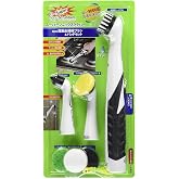 Sonic Scrubber &ndash; Super Electric Cleaning Brush | 3 Heads &amp; 4 Multi-Firm Pads to Scrub, Polish &amp; Clean Tile, Grout, Kitchen, Bathroom &amp; More | Water-Resistant | Well-Loved in Japan