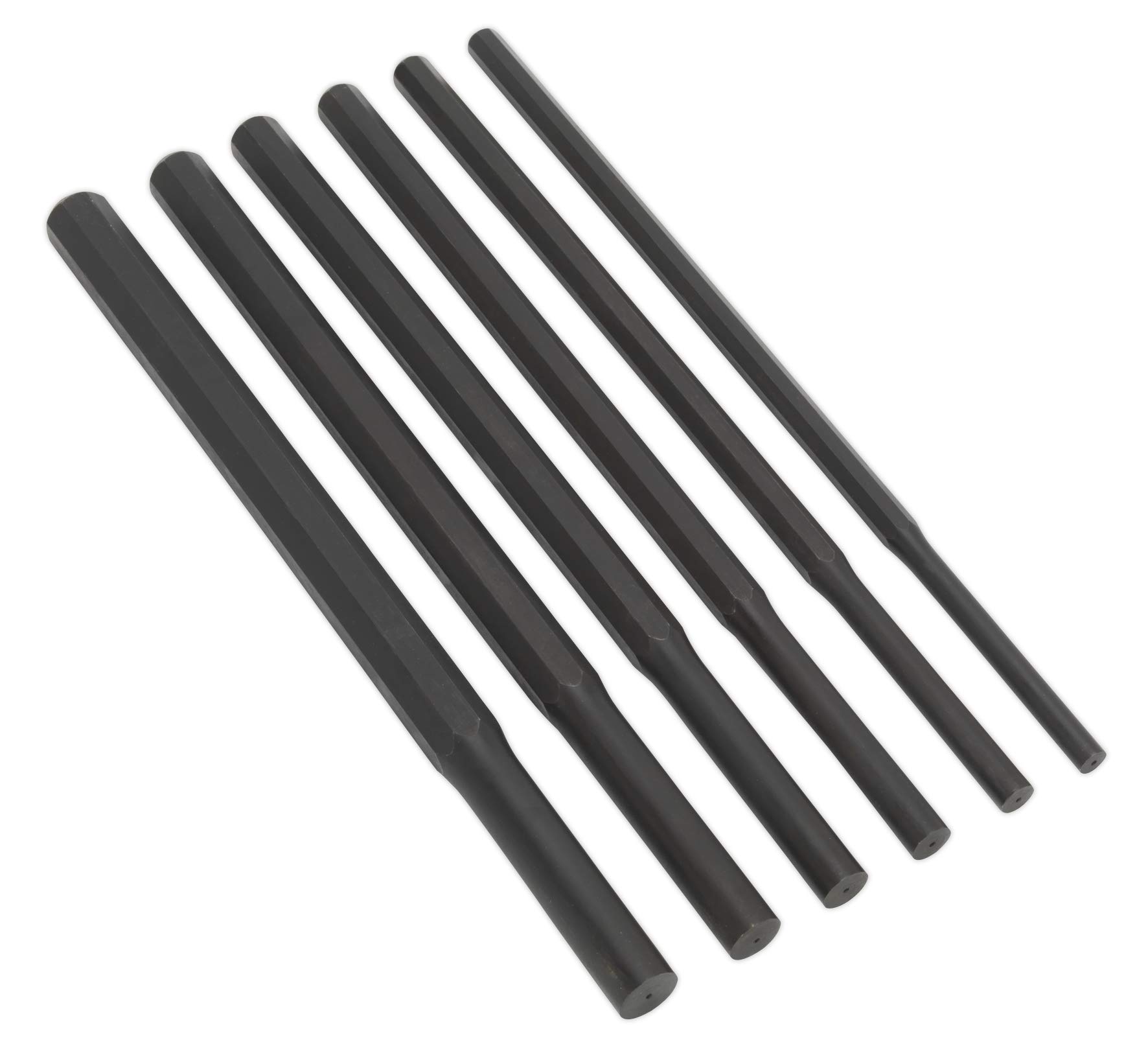 Sealey Ak91226 Parallel Pin Punch Set 6Pc Heavy-Duty Metric