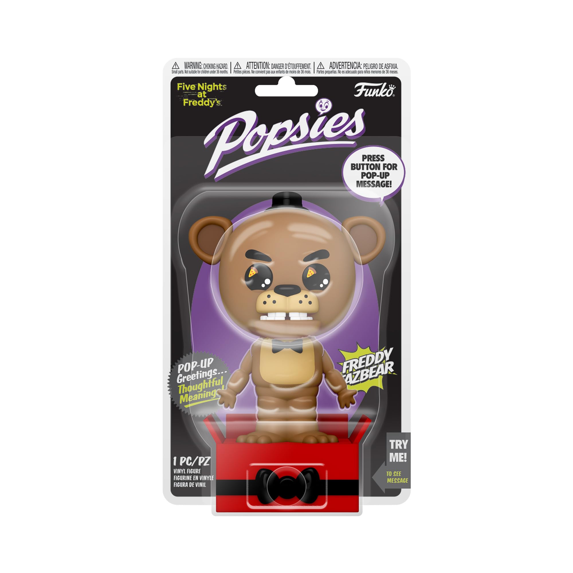 Funko Popsies: Five Nights At Freddy's (FNAF) - Freddy Fazbear - Collectable Vinyl Figure - Gift Idea - Official Merchandise - Toys for Kids & Adults - Video Games Fans - Stocking Fillers
