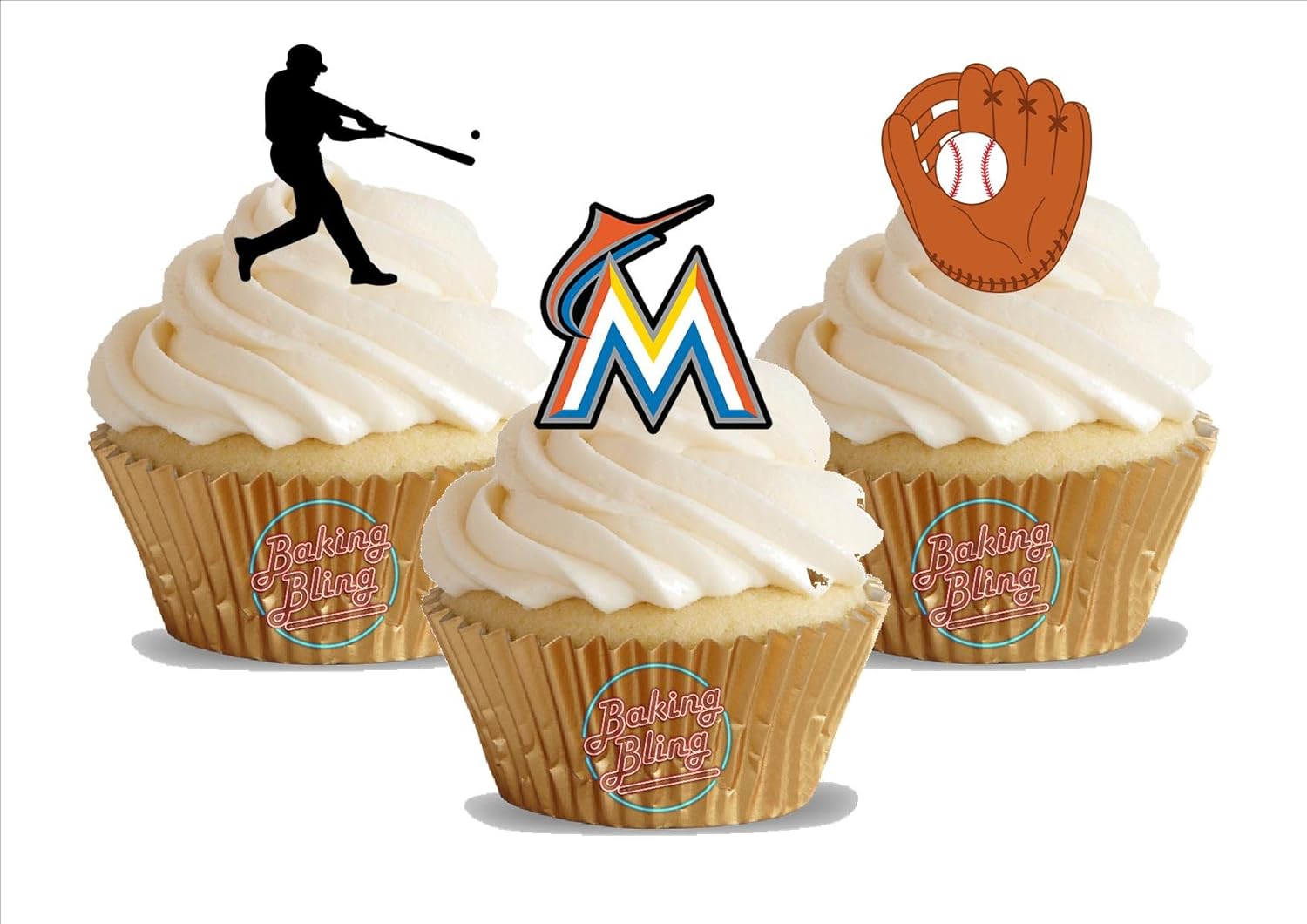 Amazon Com 12 X Baseball Miami Marlins Mix Fun Novelty Birthday