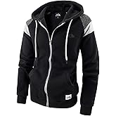 LAIWANG Men's Full Zip Fleece Hoodie zippered Color Block hooded slim Fit Long Sleeve Lightweight Sweatshirt