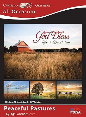Amazon Com Peaceful Pastures All Occasion Greeting Cards Kjv