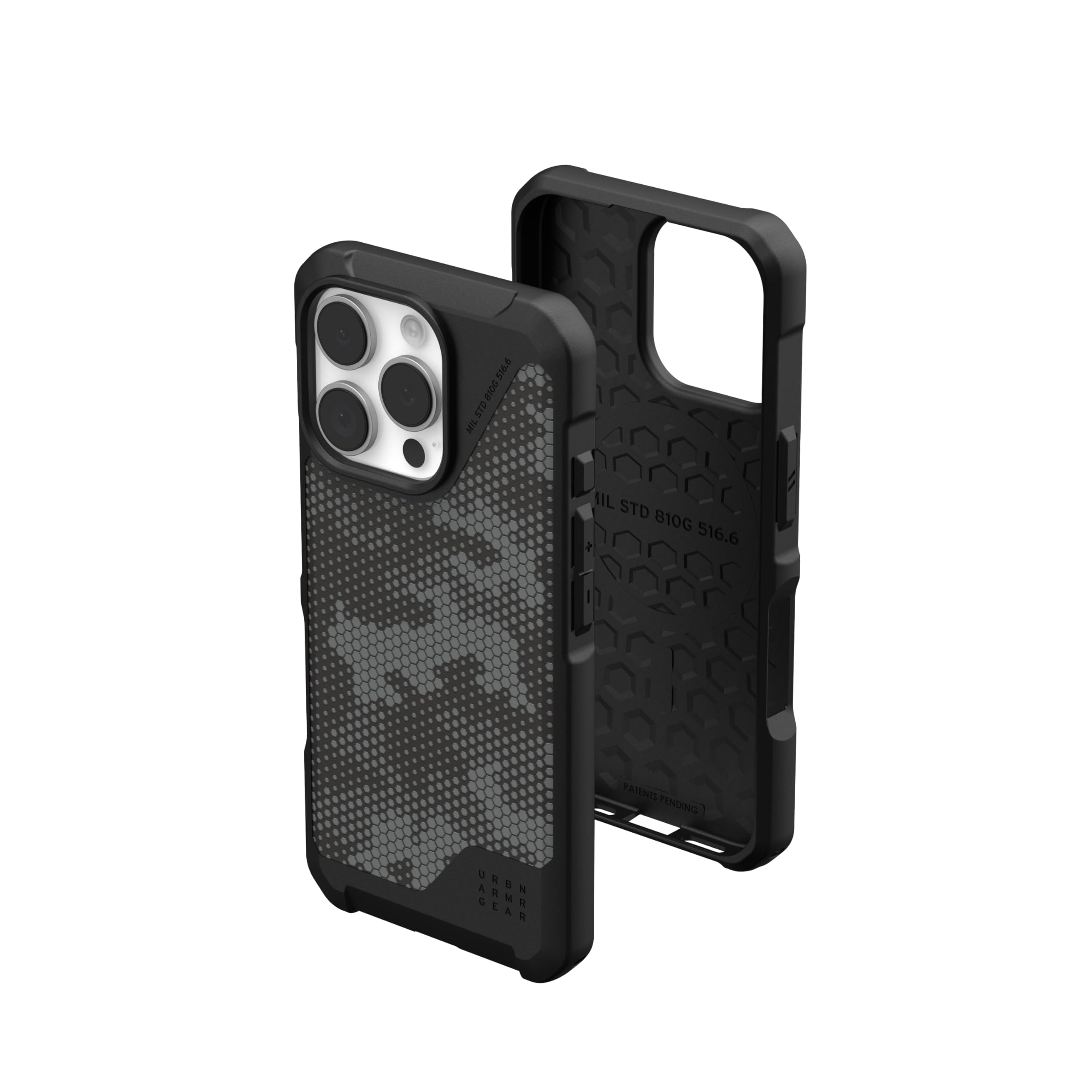 URBAN ARMOR GEAR UAG Designed for iPhone 16 Pro Case 6.3" Metropolis LT - Compatible with MagSafe Charging Rugged Shockproof Anti-Slip Military Grade Protective Cover, Micro Hex Camo Graphite