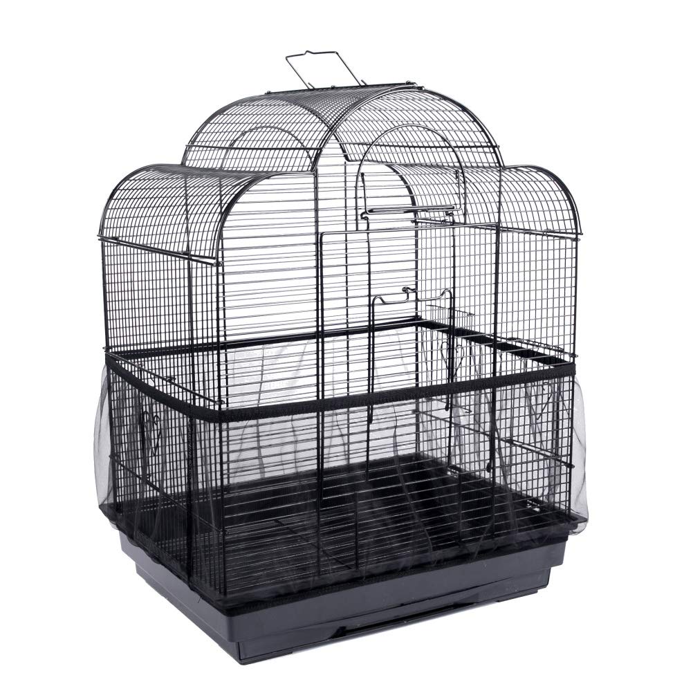 Qiekenao Mesh Bird Cage Cover Universal Birdcage Case Nylon Mesh Parrot Cage Skirt