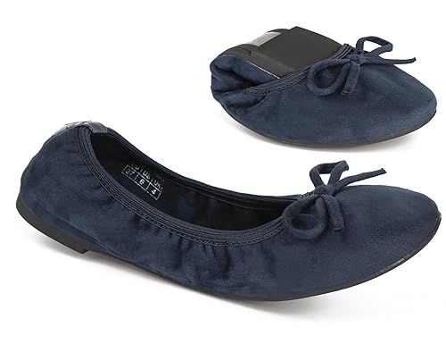 MaxMuxun Damen Geschlossene Ballerinas Flach Freizeit Tanzschuhe