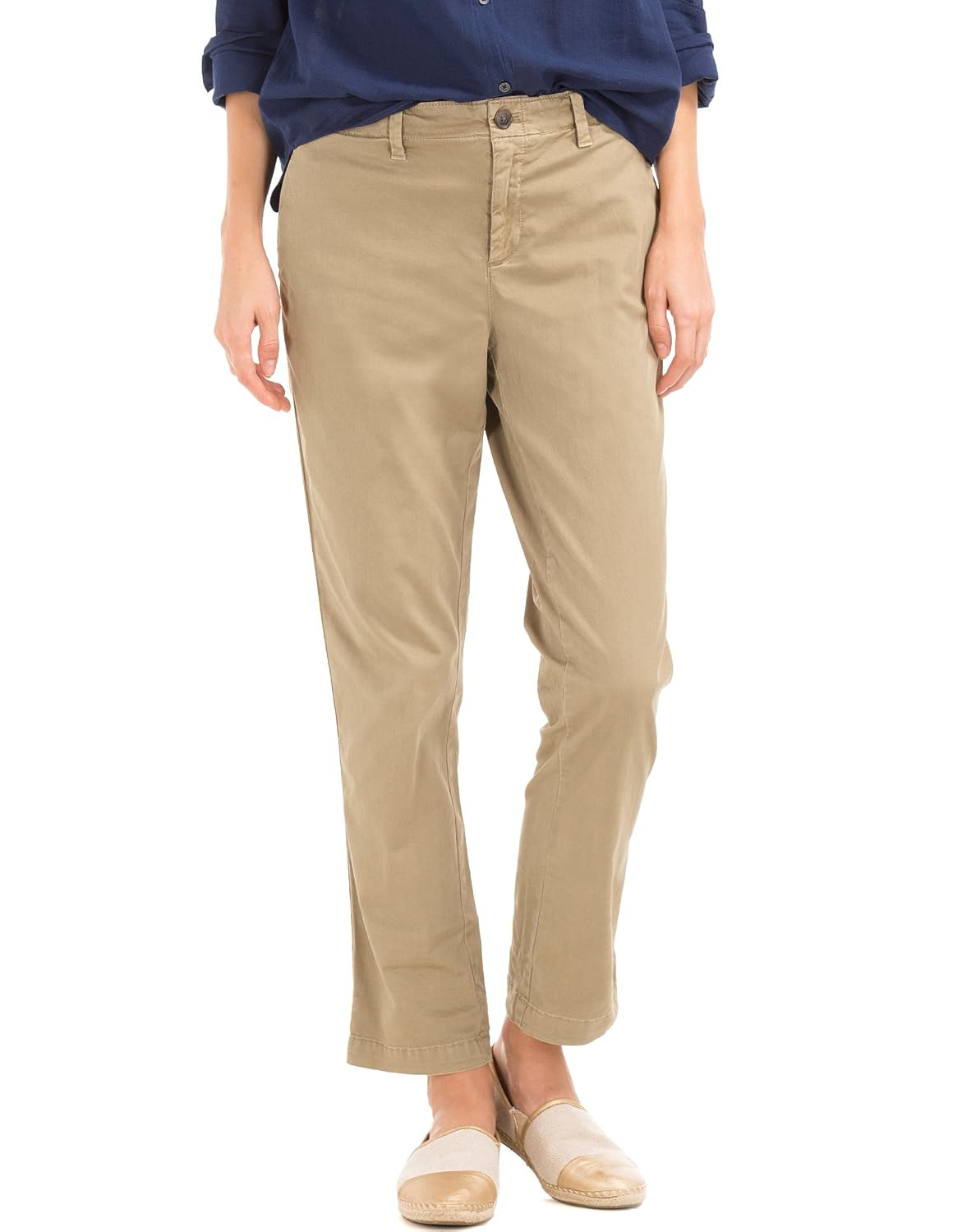 girlfriend twill stripe chinos