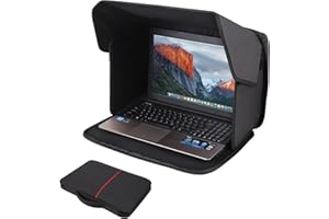 TXIYEAN Laptop Sun Shade,Laptop Sun Glare Shield Privacy Cover for Working Outside, Laptop Sun Hood Foldable & Portable Shield Cover Laptop Hood Outside Glare 16''(Patent Pending)
