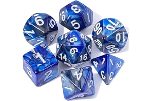 CiaraQ DND Polyhedral Dice Set with Dice Bag for Dungeons and Dragons RPG MTG Role Playing Table Games