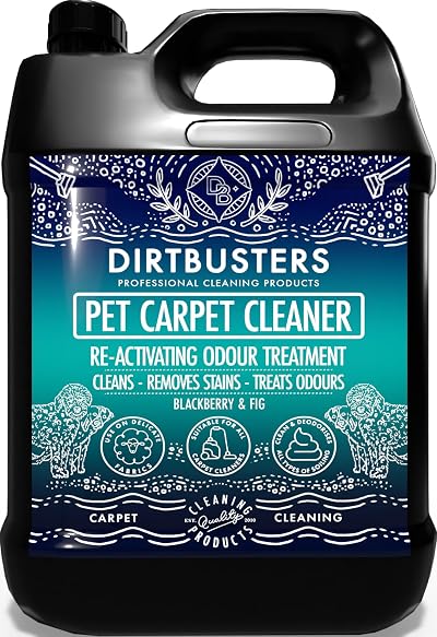 Dirtbusters Pet Carpet Cleaner Solution 5L Blackberry Fig Dilutable
