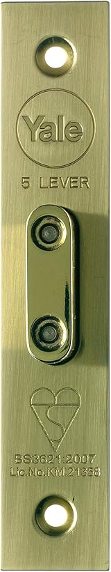 Yale 5 Lever Mortice Deadlock BS3621 Visi Pack Brass 2.5 inch backset view 3