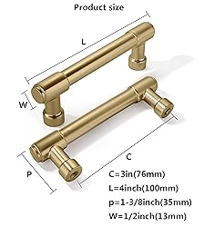 khtumeware 20 Pack 3 Inch(76mm) Champagne Bronze