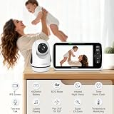HelloBaby 6-Inch Video Baby Monitor Large Screen No WiFi 2-Way Talk view 2