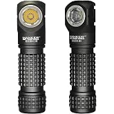 Manker E03H III Rechargeable Headlamp Pocket Mini Flashlight with Clip - 90 Degree EDC Right Angle Flashlight with Headband and Magnet Tail (4000K High CRI 519A, Black)