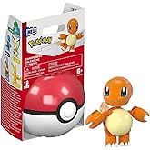 Pokemon Mega Construx Poke Ball 16-Piece Building Set | Charmander