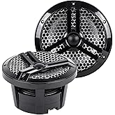 Skar Audio SK8MB 8" 2-Way Marine Full Range 500 Watt Coaxial Speakers, Pair (Black)