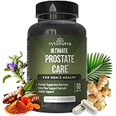 Vytanutra Ultimate Prostate Supplement for Men – Vegan Saw Palmetto, Nettle Root, Pygeum, Turmeric, Zinc, Vitamin D3 – Supports Healthy Prostate Function & Urinary Health – 60 Capsules (Pack of 1)