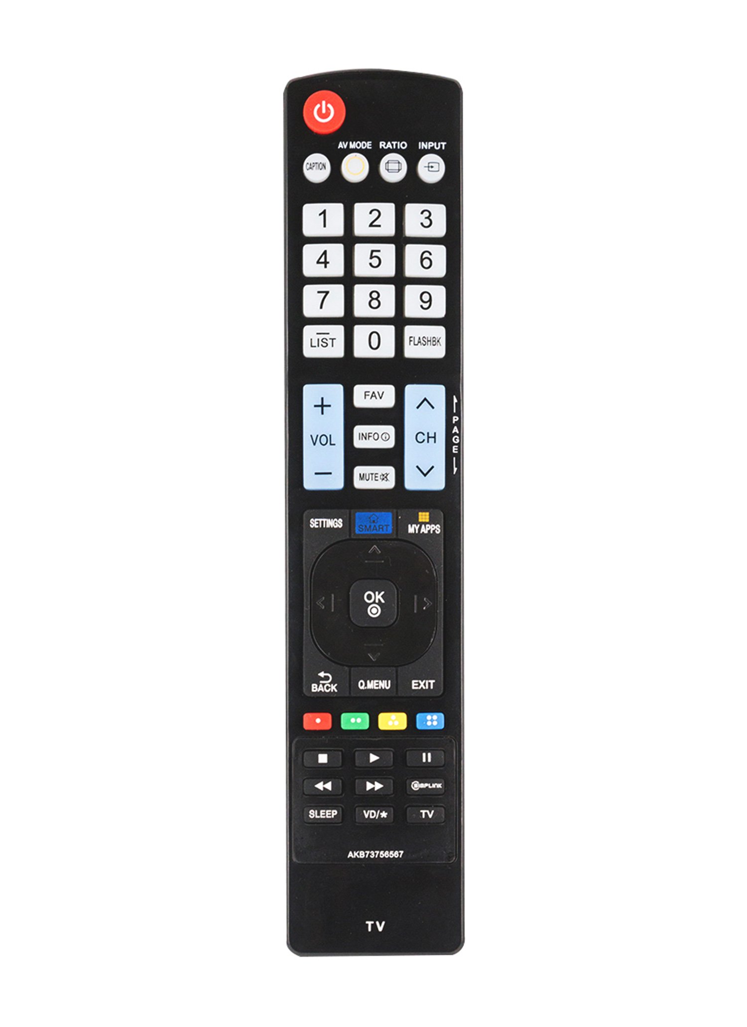 New AKB73756567 Replaced Remote fit for LG TV 32LB5800 32LB580B 39LB5800  40UB8000 42LB5800 47LB5800 47LB6100 49UB8200 50LB6100 55LB5800 55LB6100  55UB8200 ...