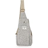 Suman Enterprises Hemp Sling Backpack- Hemp Cross body Bag- Hemp Shoulder Backpack Adjustable Strap for Men & Women