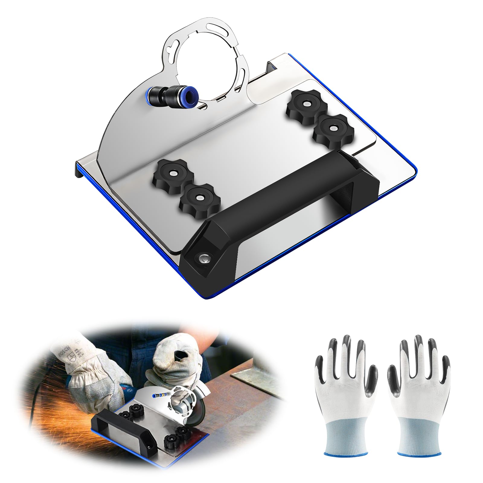 CMANLNYK 45 Degree Tile Chamfering Tool - 45 Degree Cutting Stand, Suitable for 100 Type Angle Grinder