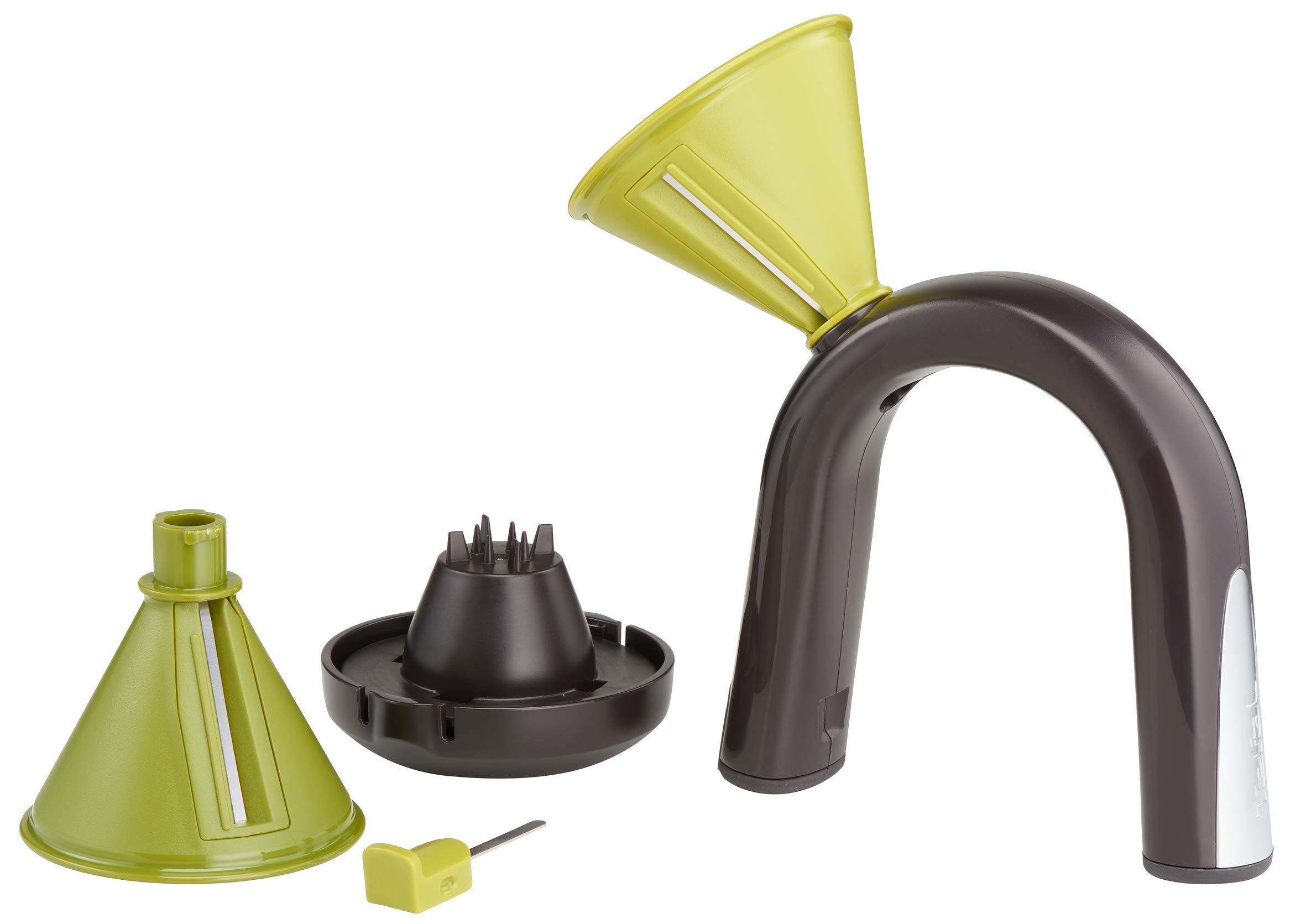 Lagostina Ready in 5 Seconds Spiralizer, Plastic and Steel, Black and Green