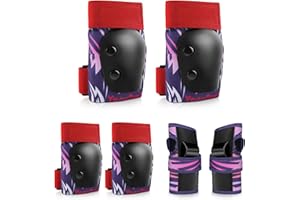 YooxArmor Toddler Knee Pads and Elbow Pads Set for Kids 3-5 & 5-8 – Kids Wrist Guards for Roller Skating, Cycling, Skateboarding, Scooter, Inline Skating