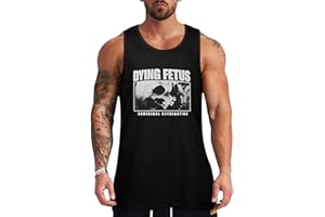 ZVFJKBVNFH Men's Breathable Sleeveless Shirt Versatile Athletic Tank Trendy Basic Tank Top
